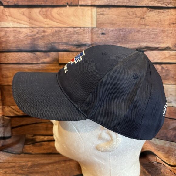 Carquest Auto Parts Embroidered Navy Blue Hat Adjustable Strap Cap Red Trim - Picture 4 of 6